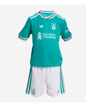 Billige Fotballdrakt Liverpool Replika Tredjedraktsett Barn 2025-26 Kortermet (med bukser)